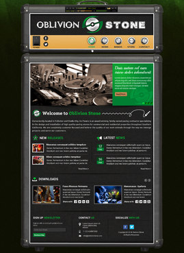 Oblivion Stone Complete Web Design Solution Winning Design by jogdesigner