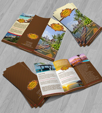 Heart's Home Vacation Rentals Marketing collateral Winning Design by Achiver