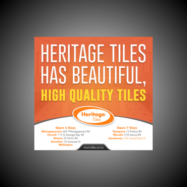 Heritage Tiles Marketing collateral Winning Design by Kaiza