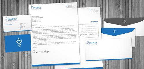 Insurance Co that specializes in disability insurance Business Cards and Stationery Winning Design by sevensky