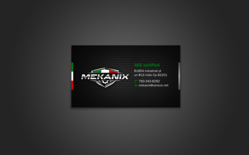 Mekanix Business Cards and Stationery Winning Design by einsanimation
