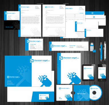 thorsten-vogel.com Business Cards and Stationery Winning Design by Achiver