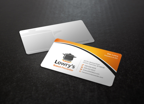 Lowry's Scorch Preventer Business Cards and Stationery Winning Design by einsanimation