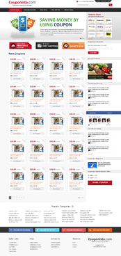Couponista.com Blog Design Template Winning Design by makeglow
