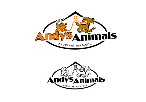 Logo for pet care business. We go to client's houses. - Animals