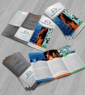 Water, Fire, and Mold Restoration Services Marketing collateral Winning Design by Achiver