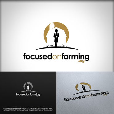 focusedonfarming.org Logo Winning Design by carlovillamin
