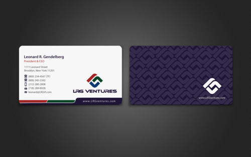 LRG Ventures, Inc. Business Cards and Stationery Winning Design by einsanimation
