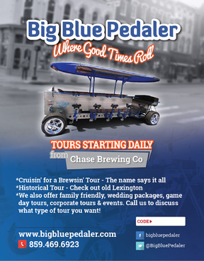 Big Blue Pedaler Marketing collateral Winning Design by vectogravic