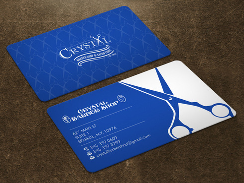 CRYSTAL BARBER SHOP Business Cards and Stationery Winning Design by Xpert