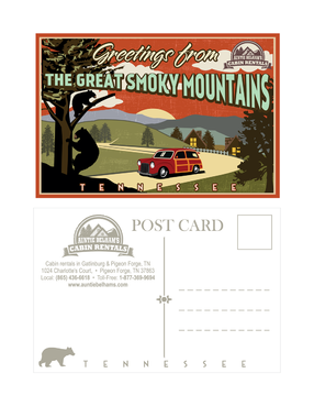Greetings from The Great Smoky Mountains Marketing collateral Winning Design by mnorth