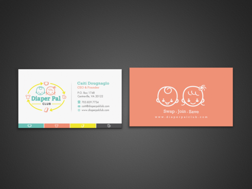 Diaper Pal Club, LLC Business Cards and Stationery Winning Design by einsanimation