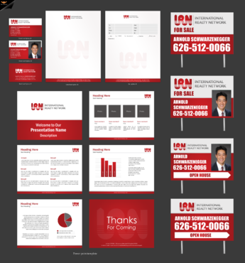 IRN Realty. Phone numbers, photo of agent, misc. Business Cards and Stationery Winning Design by einsanimation