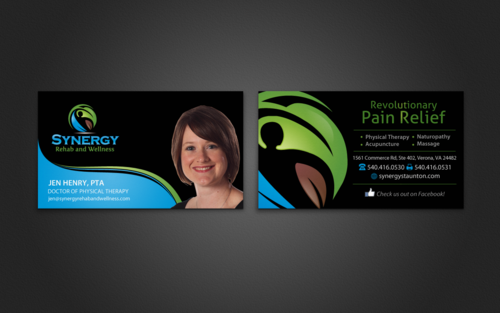 1 used for various health professionals, Another generic card, similar style for company promotion Business Cards and Stationery Winning Design by einsanimation