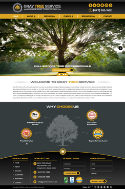 Gray Tree Service Complete Web Design Solution Winning Design by FuturisticDesign