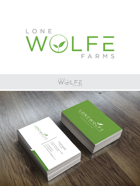 Lone Wolfe Farms Logo Winning Design by Chlong2x