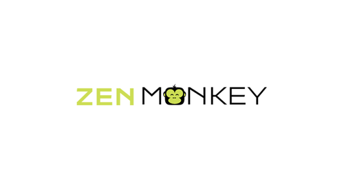 Zen Monkey Logo Winning Design by shivabomma