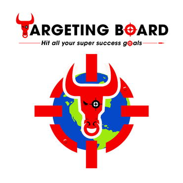Logo of Bullseye - A Bull head inside a scope. - Education