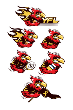 Cardinal logo for a youth football team - Sports
