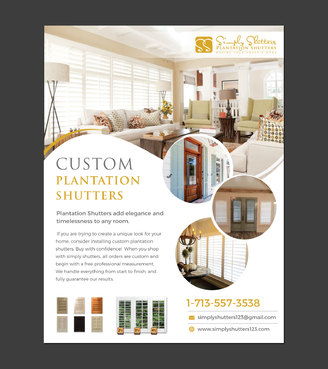SIMPLY SHUTTERS Marketing collateral Winning Design by pivotal