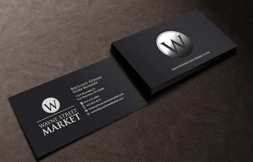 Wayne Street Market Business Cards and Stationery Winning Design by einsanimation