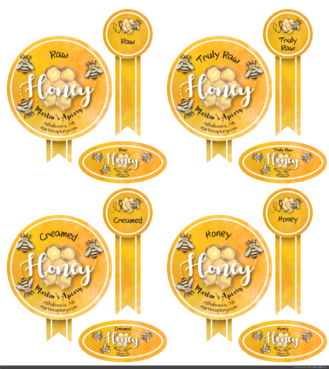 Martin's Apiary / Athabasca, AB / martinsapiary.com / RAW / HONEY / Truly Raw / Creamed Other Winning Design by ALgraphics