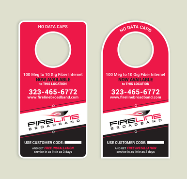 Fireline Broadband Marketing collateral Winning Design by Zohaibjawed