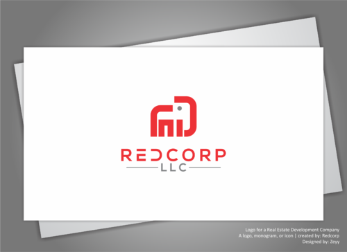 Redcorp LLC Logo Winning Design by ZeyyUniQ