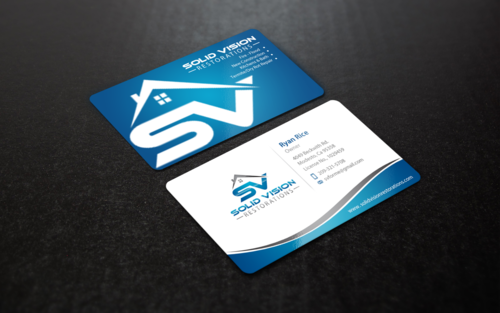 Solid Vision Restorations Business Cards and Stationery Winning Design by einsanimation