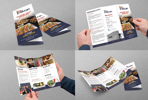 Le Toucan Traiteur Marketing collateral Winning Design by Achiver