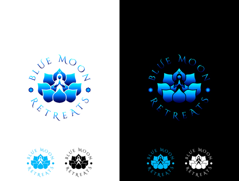 Blue Moon REtreats Logo Winning Design by doraemon