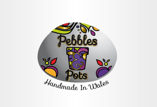Pebbles & Pots Logo Winning Design by nelly83