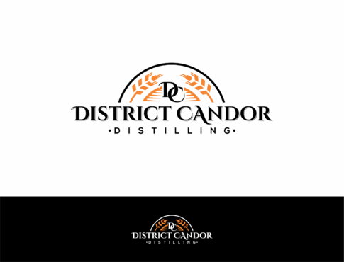 District Candor Distilling Logo Winning Design by HandsomeRomeo