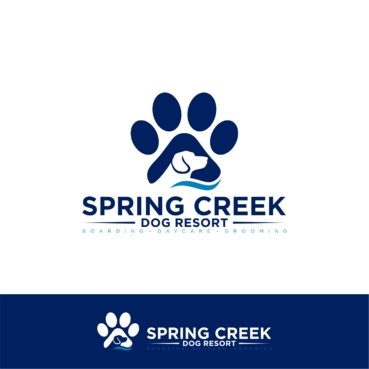 Spring Creek Dog Resort Logo - Animals