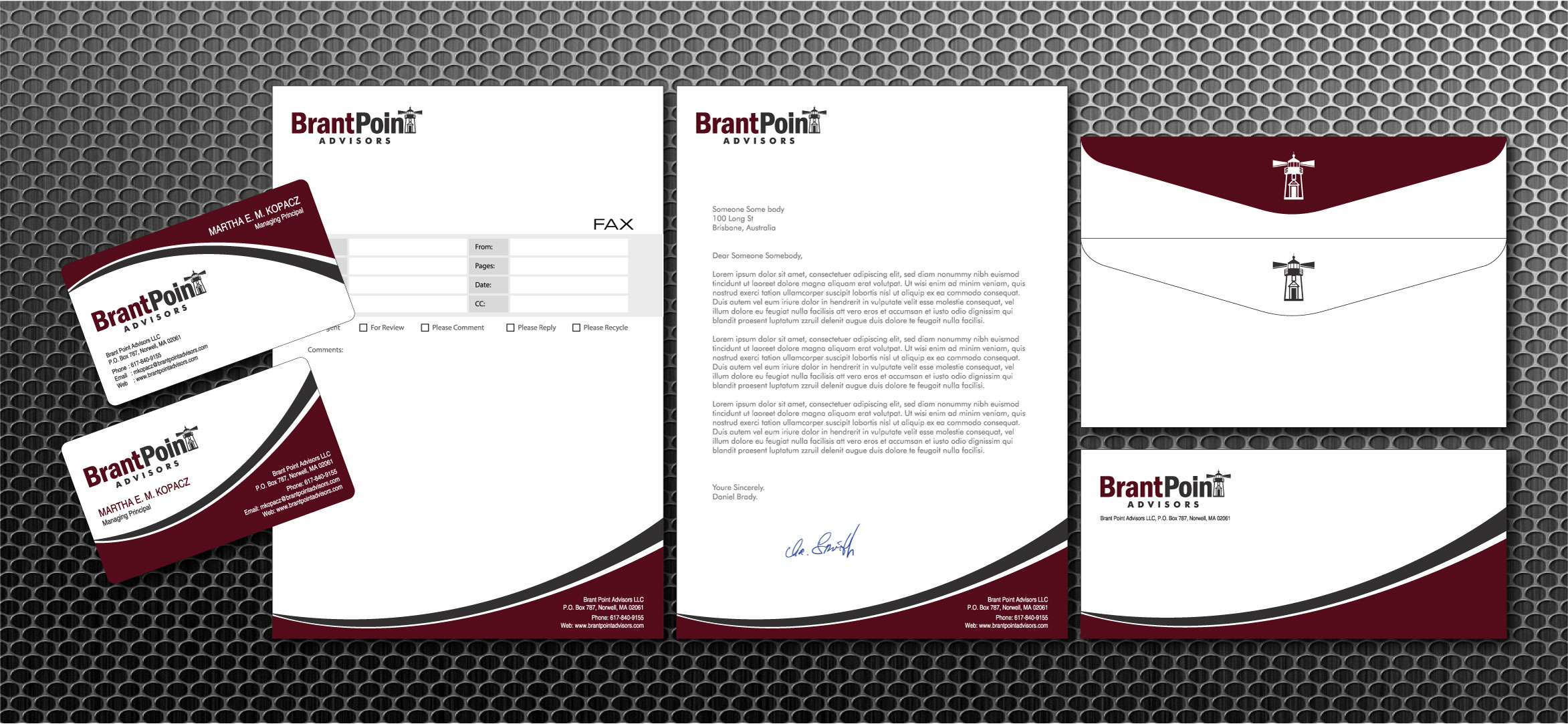 Brant Point Advisors LLC additional design work - Consulting