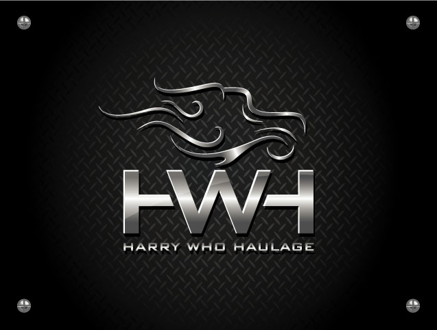 Harry Who Haulage - Transportation Logo