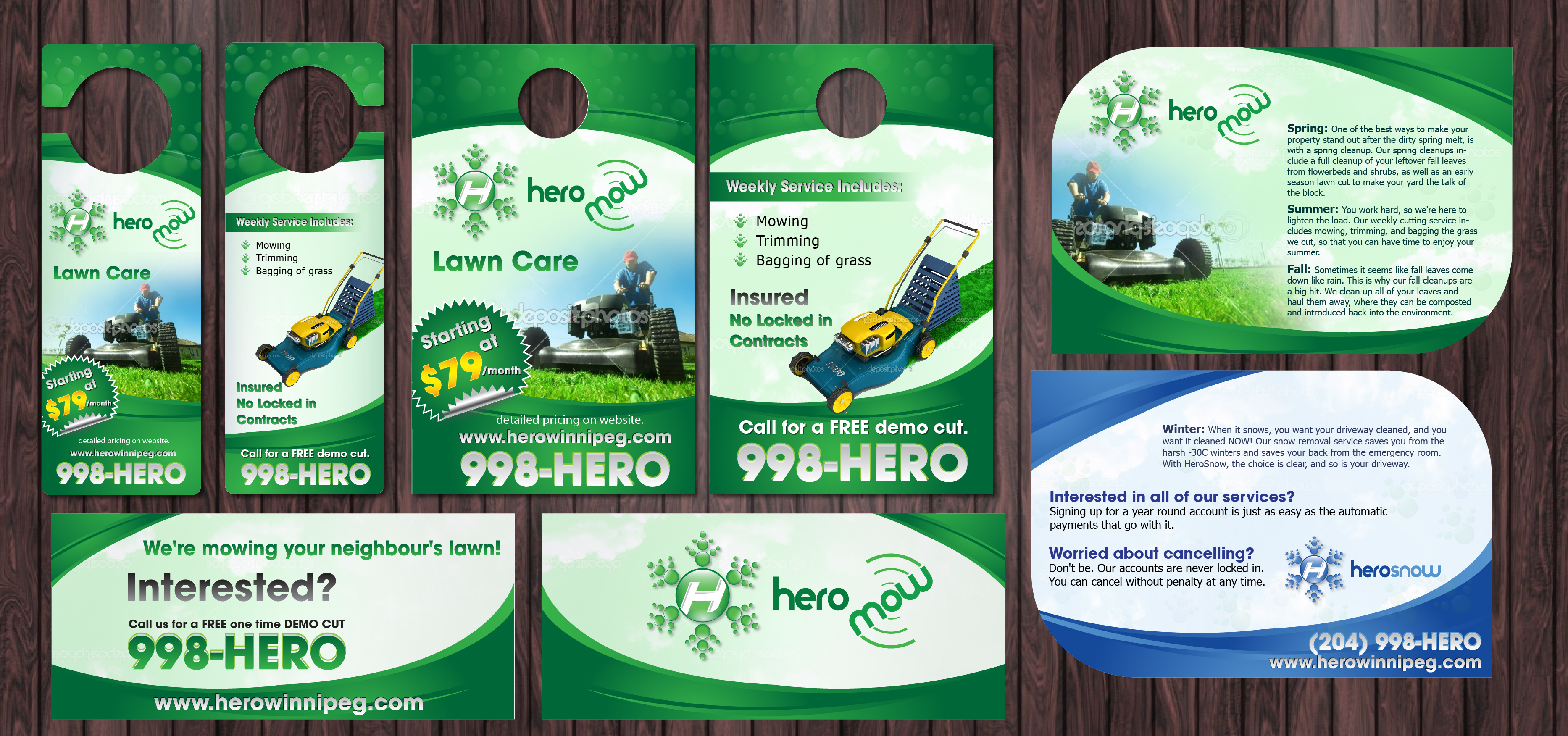 HeroSnow/HeroMow Marketing Materials - Construction