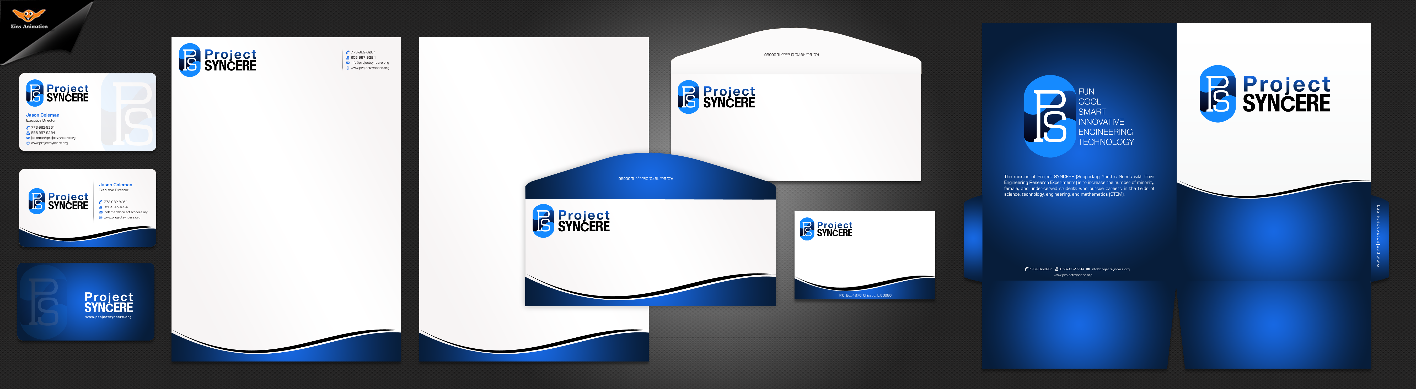 Folder, biz cards, stationary, mailing labels, and labels containing my logo - Education