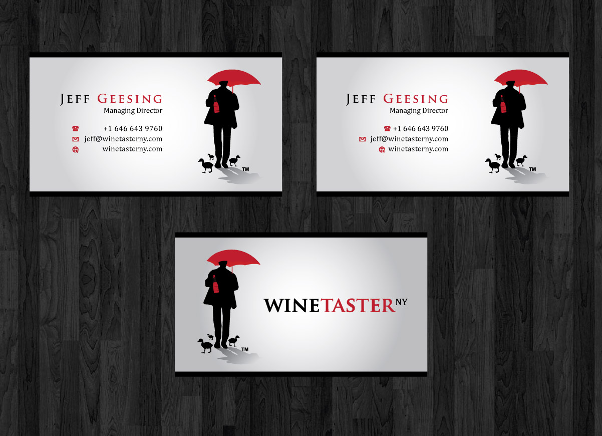 RESTRICTED CONTEST: Winetaster NY Business Cards - Beverages
