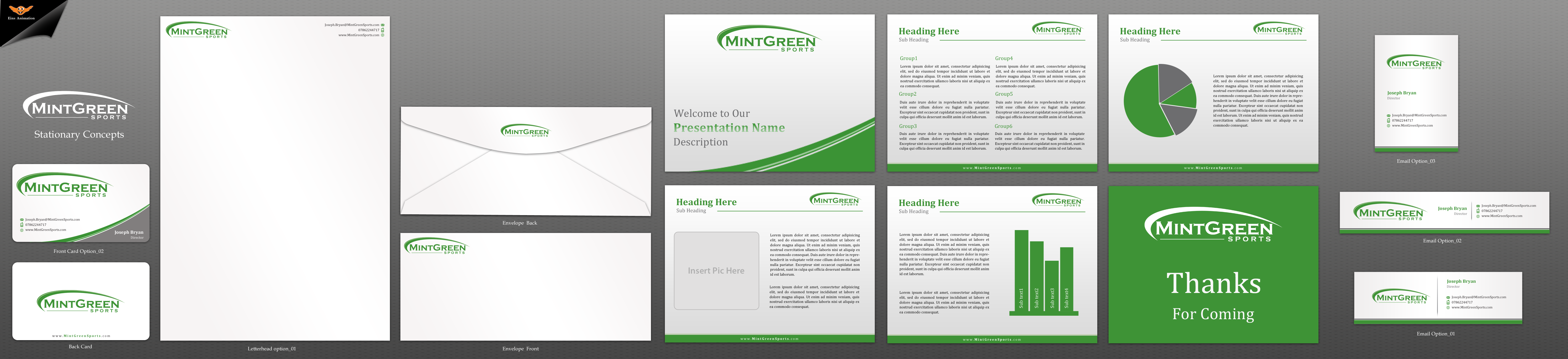 Mint Green Sports - business package - Financial Services