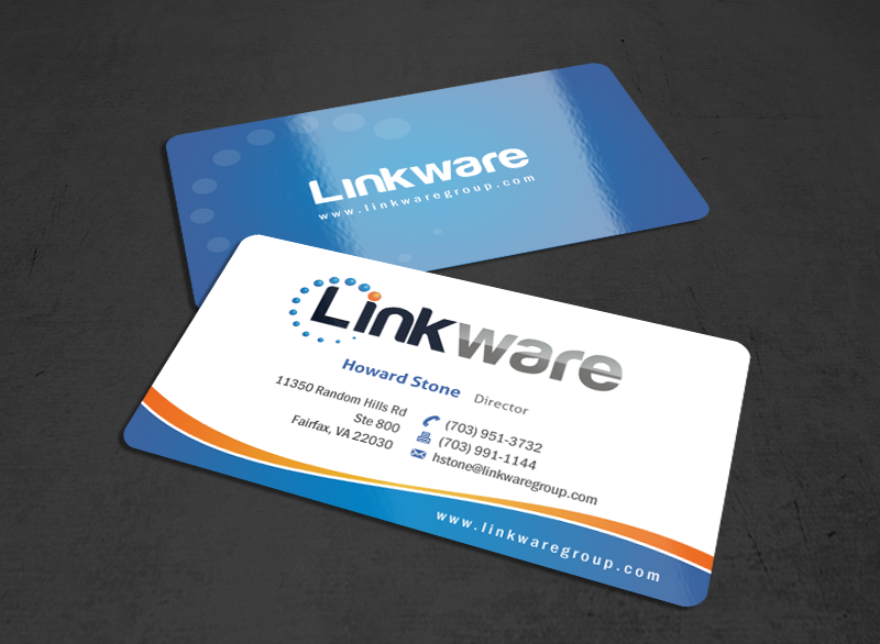 Business card design for a software development company. - Information Technology