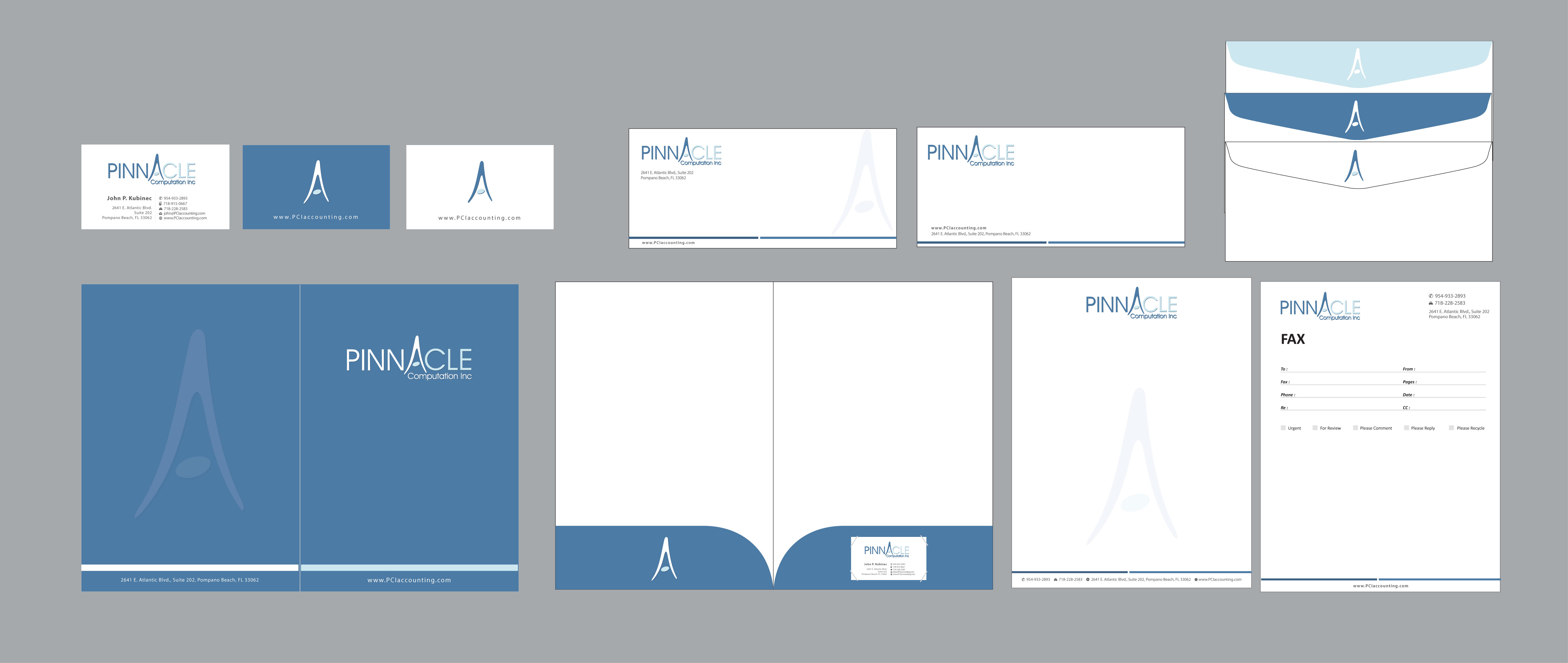Accounting Firm - Biz Cards, Folders & Stationary - Financial Services