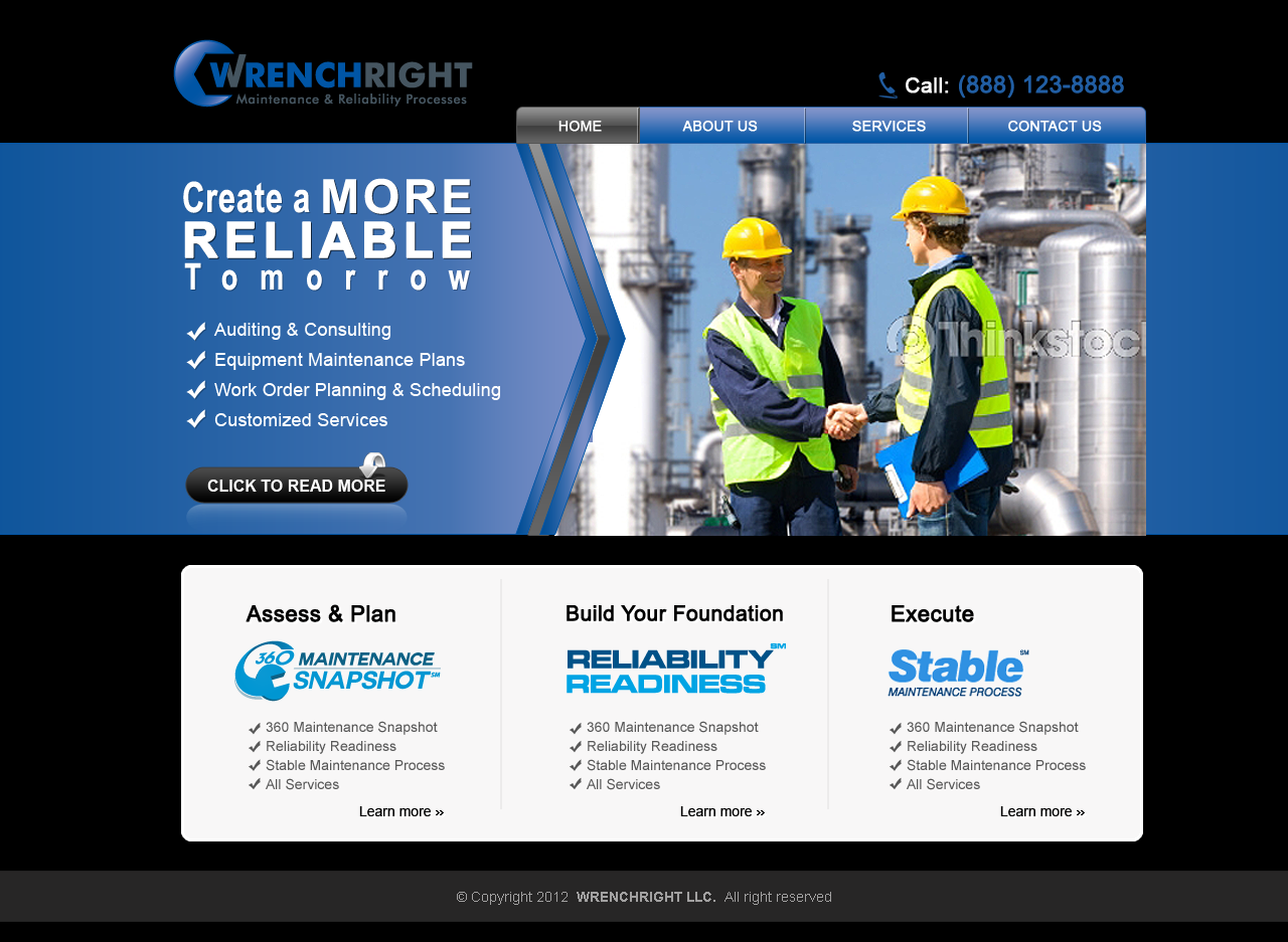 Website for Industrial Maintenance Consulting Firm - Consulting