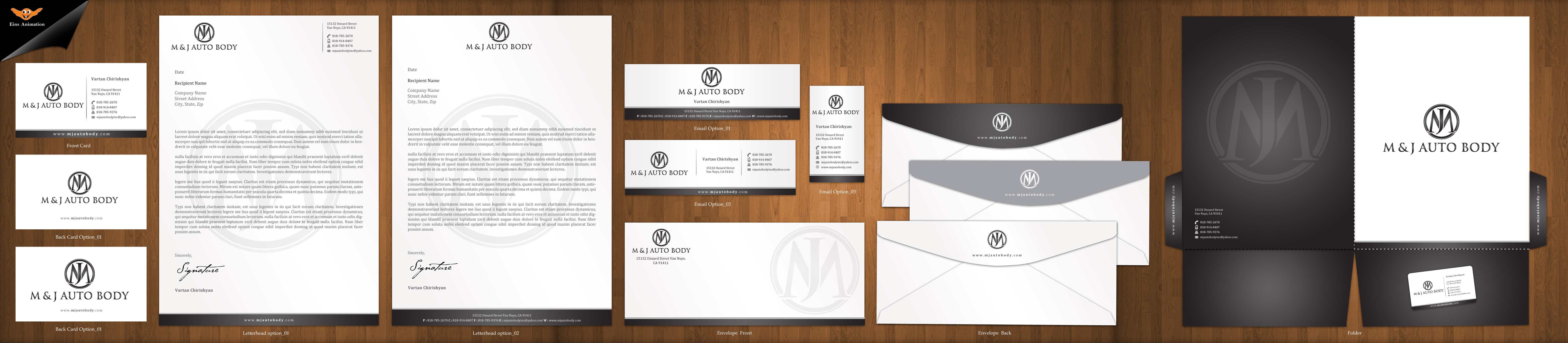 Business cards and stationary for Auto Body Shop - Automotive