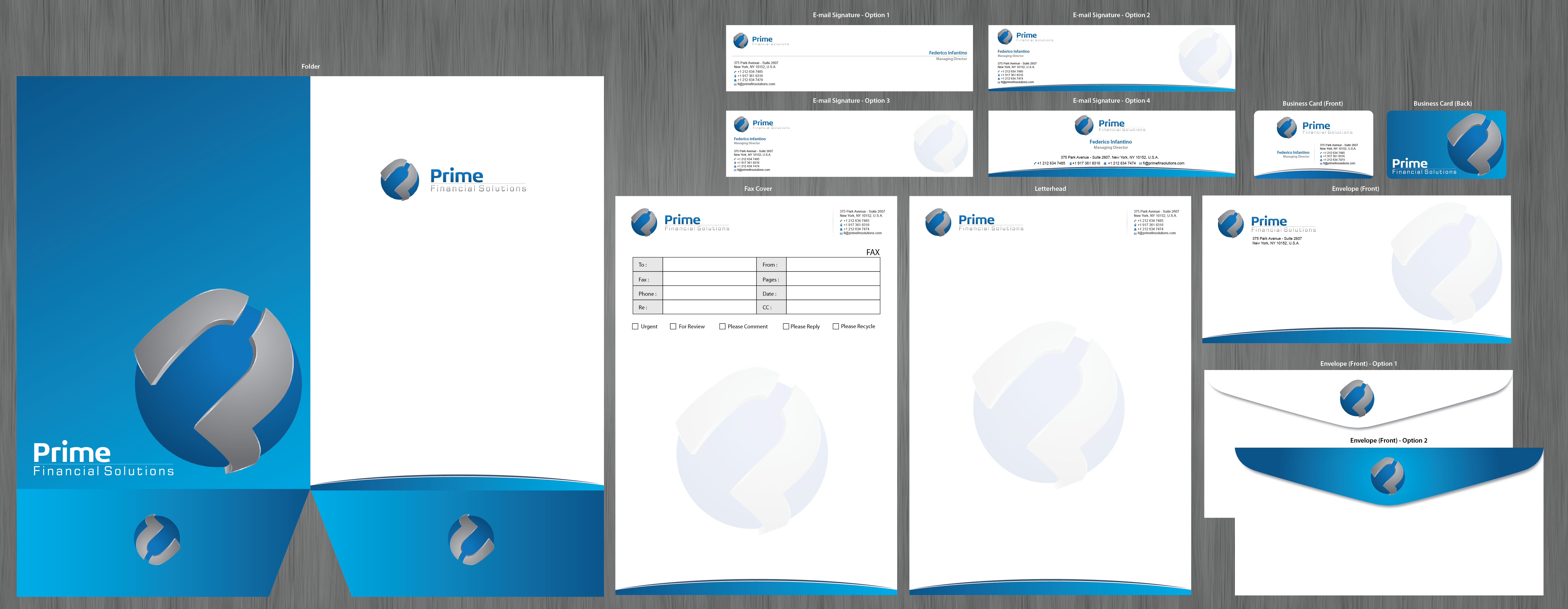 Business Cards and Stationary for Financial Services Co. - Financial Services
