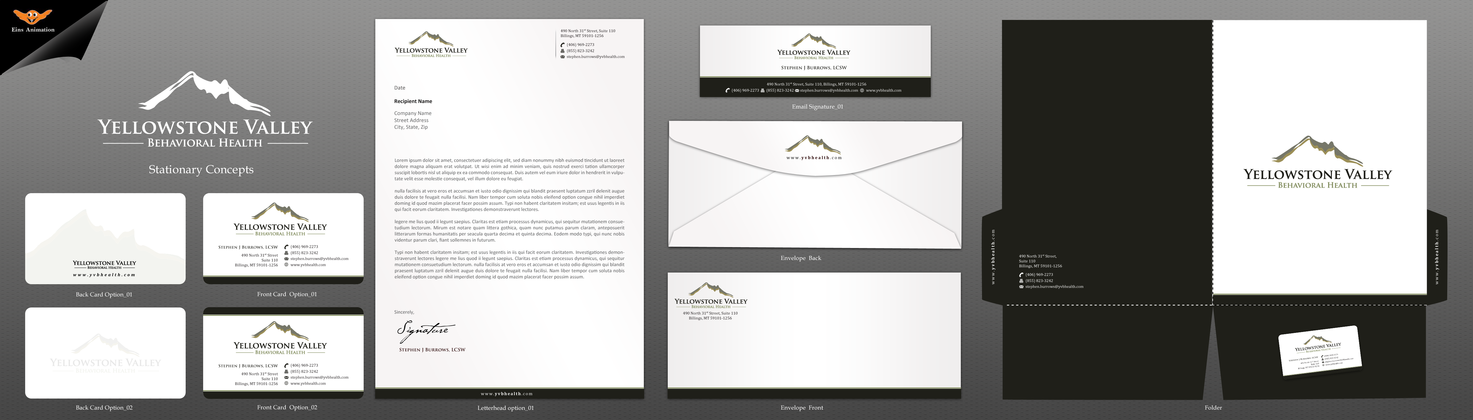 Cards and Stationary logo for behavioral health organization - Health