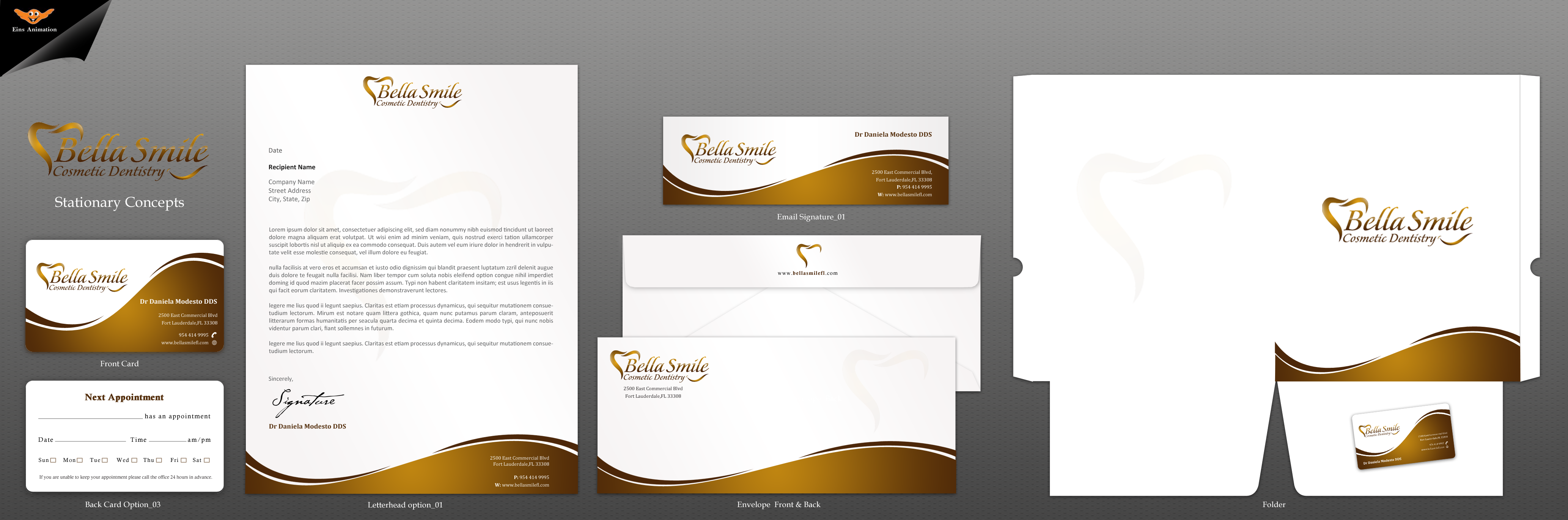Business Card and stationary for Bella smile - Health