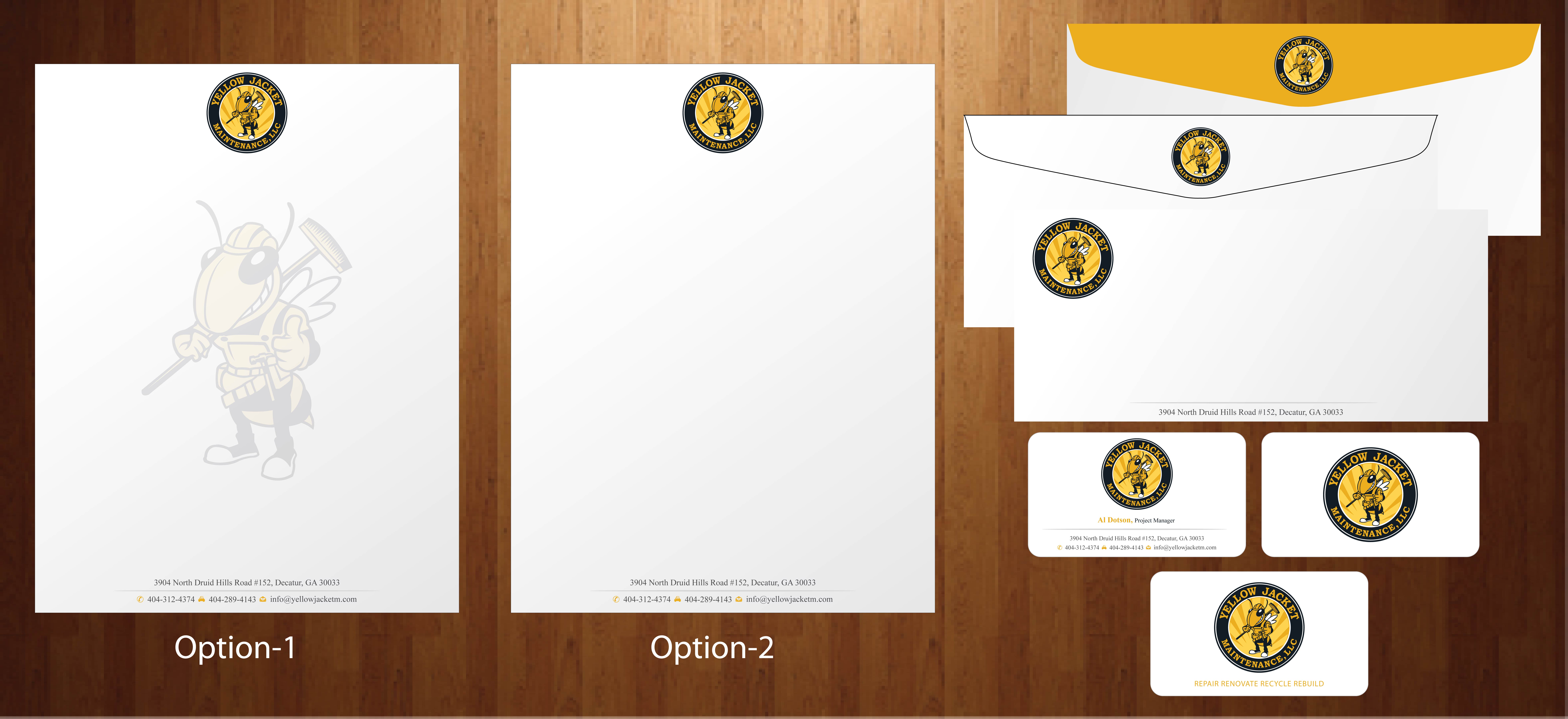 Busines cards and stationary for maintenance and construction company - Construction