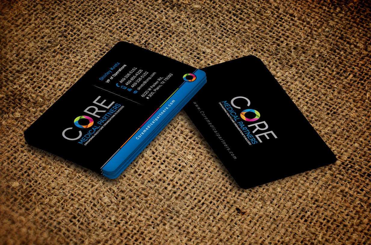 Business card design for Medical Practice Mgmt company - Medical