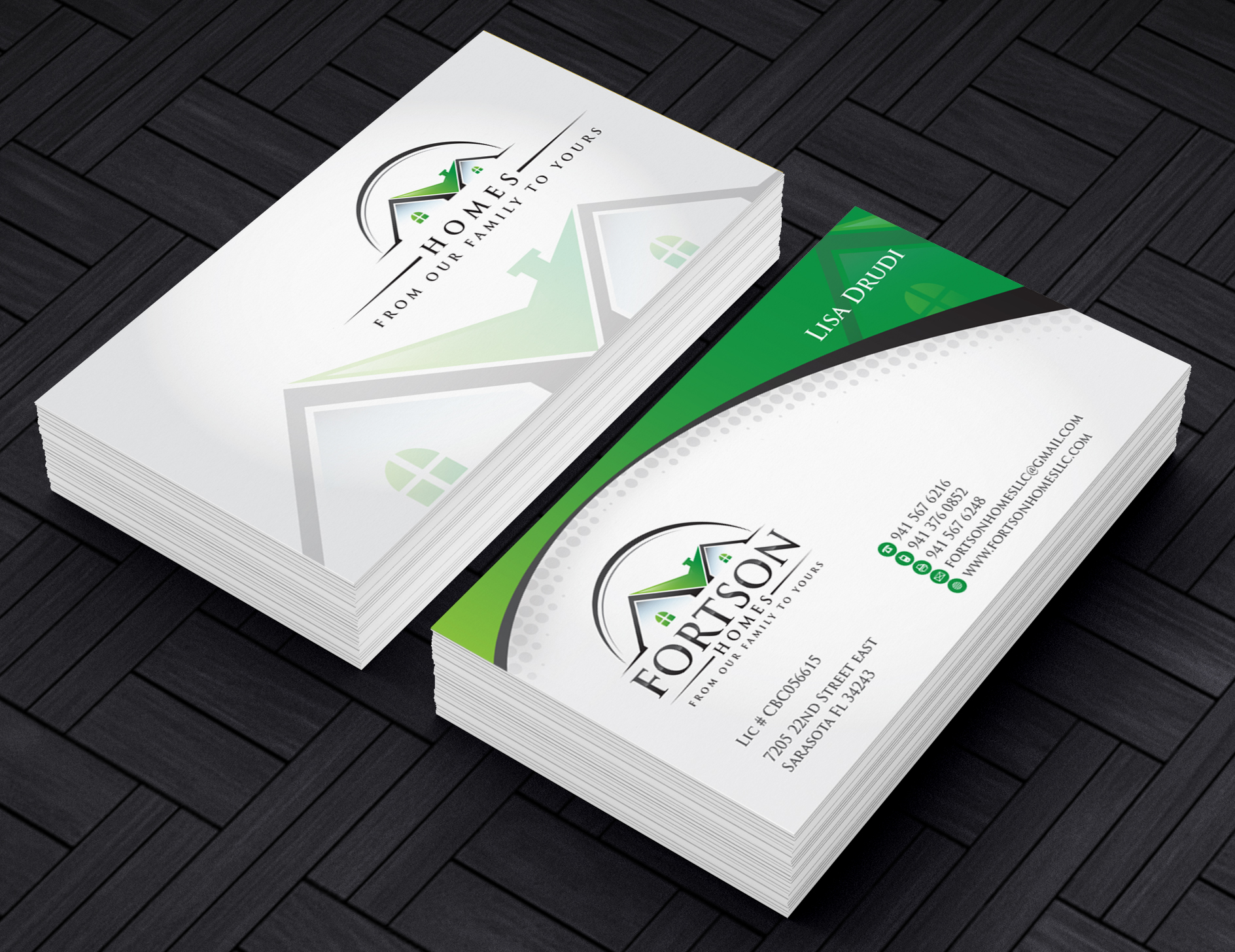 Fortson Homes Stationery / Business cards - Construction